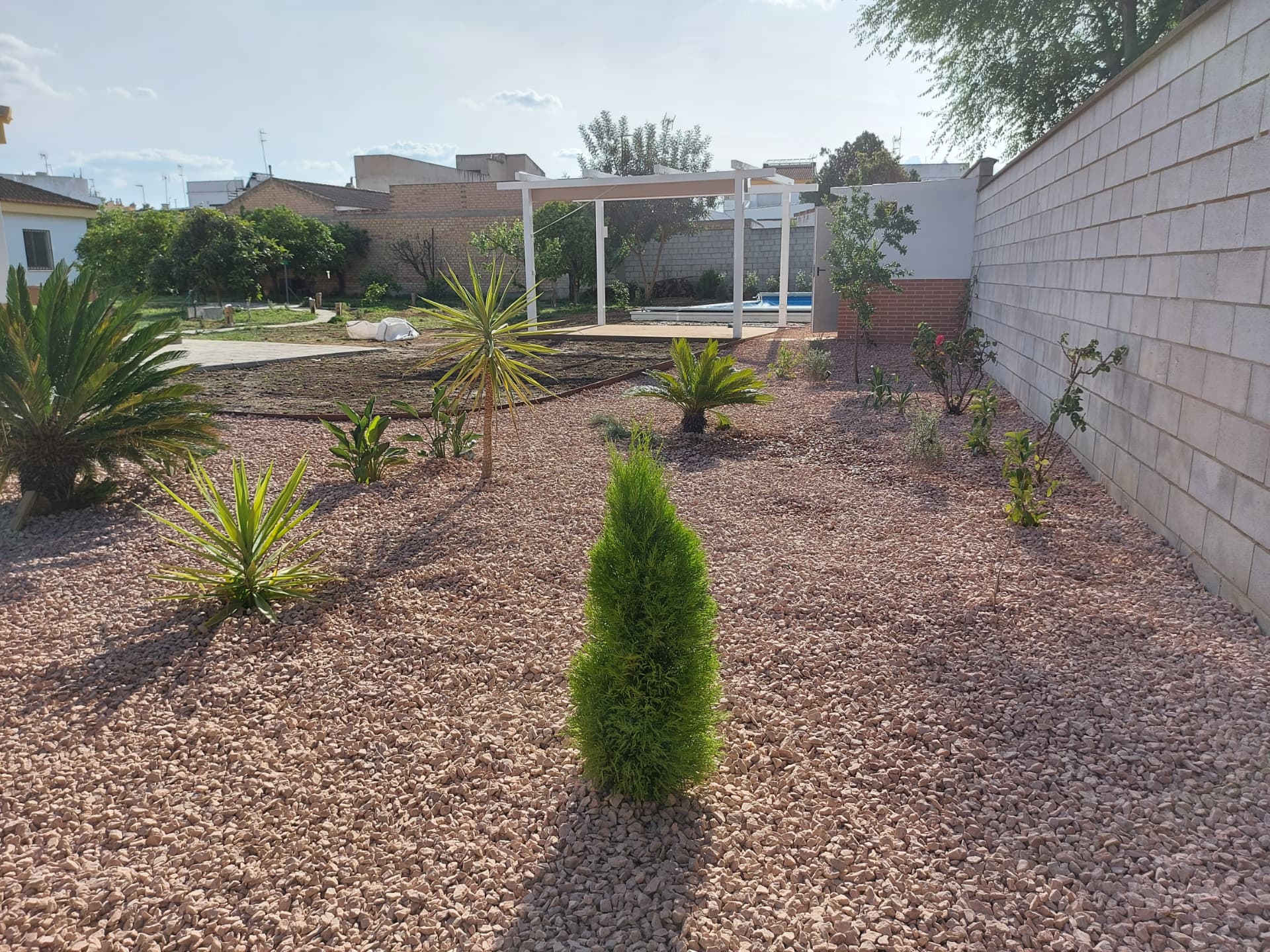 Jardín mediterráneo de bajo consumo